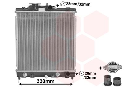 VAN WEZEL Radiaator,mootorijahutus 25002122